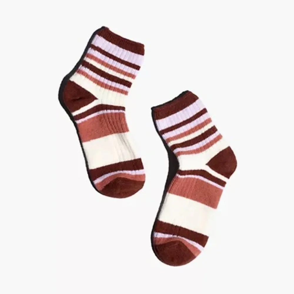 Madewell Wool blend stripe ankle socks